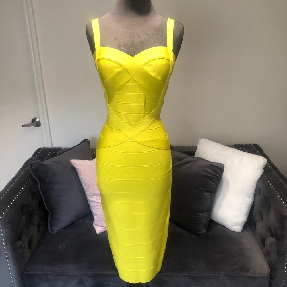 Yellow Bodycon Dress